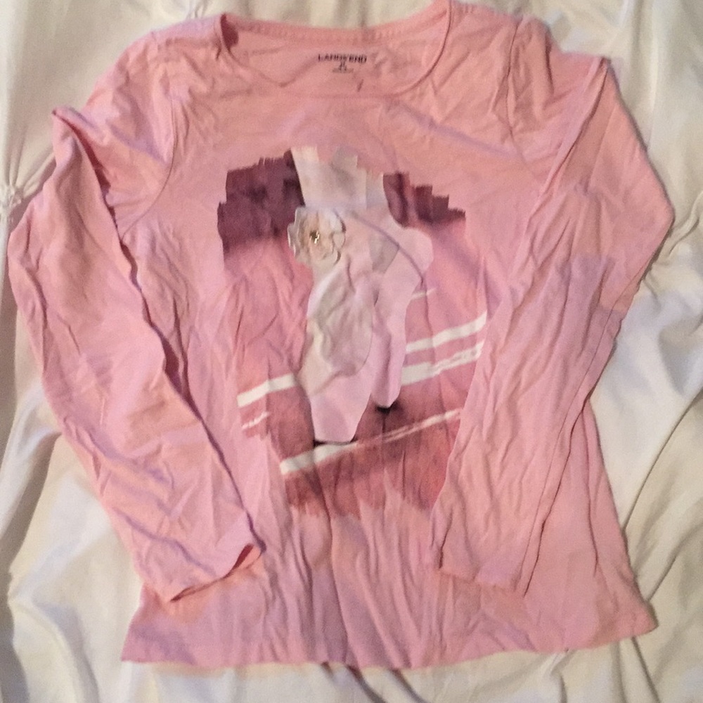 Lands end girls ballet shirt M 10/12
